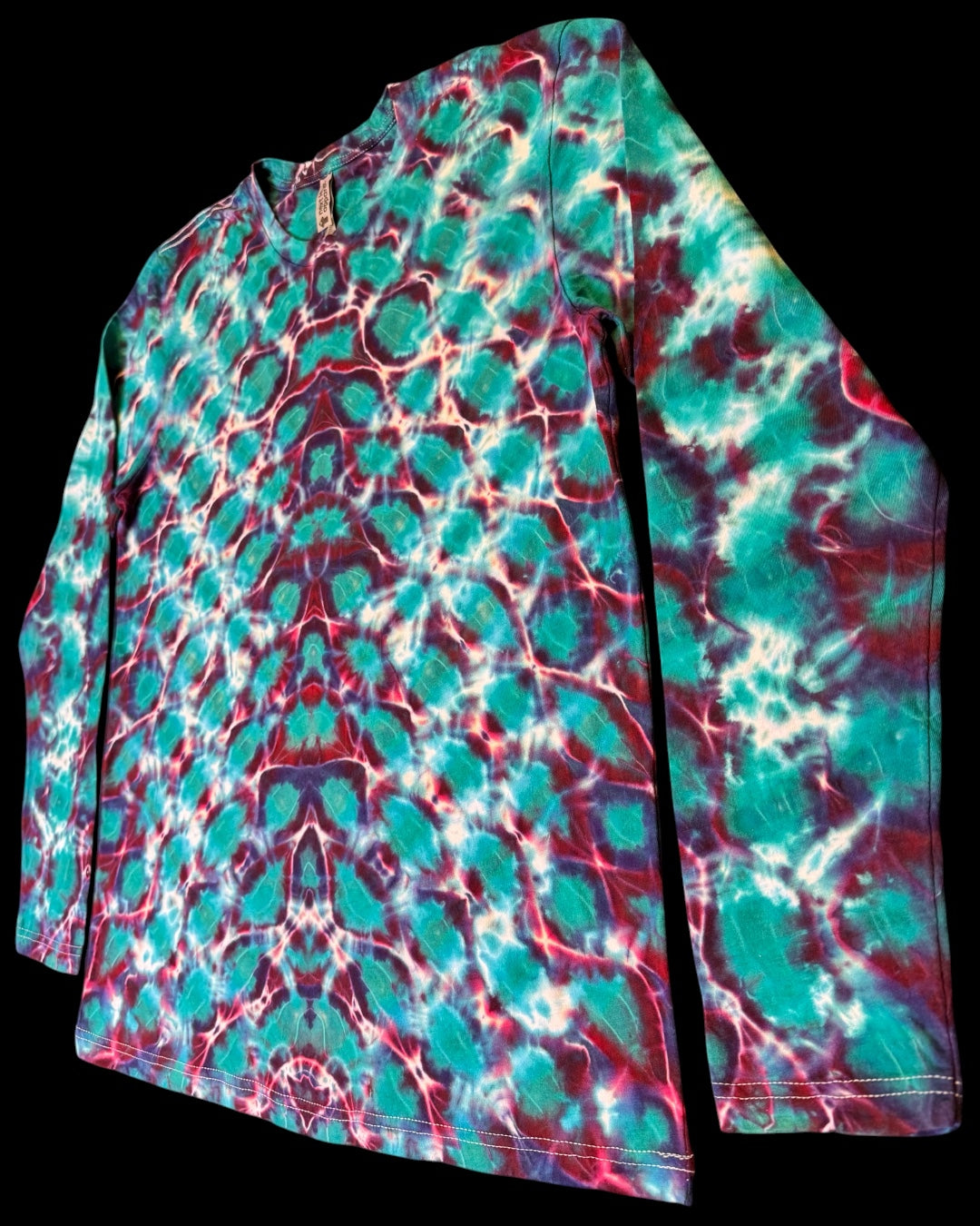 L - jade chevron long sleeve tee