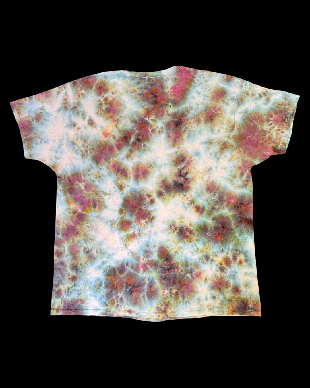 XXL - ice dyed asymmetrical scrunch tee