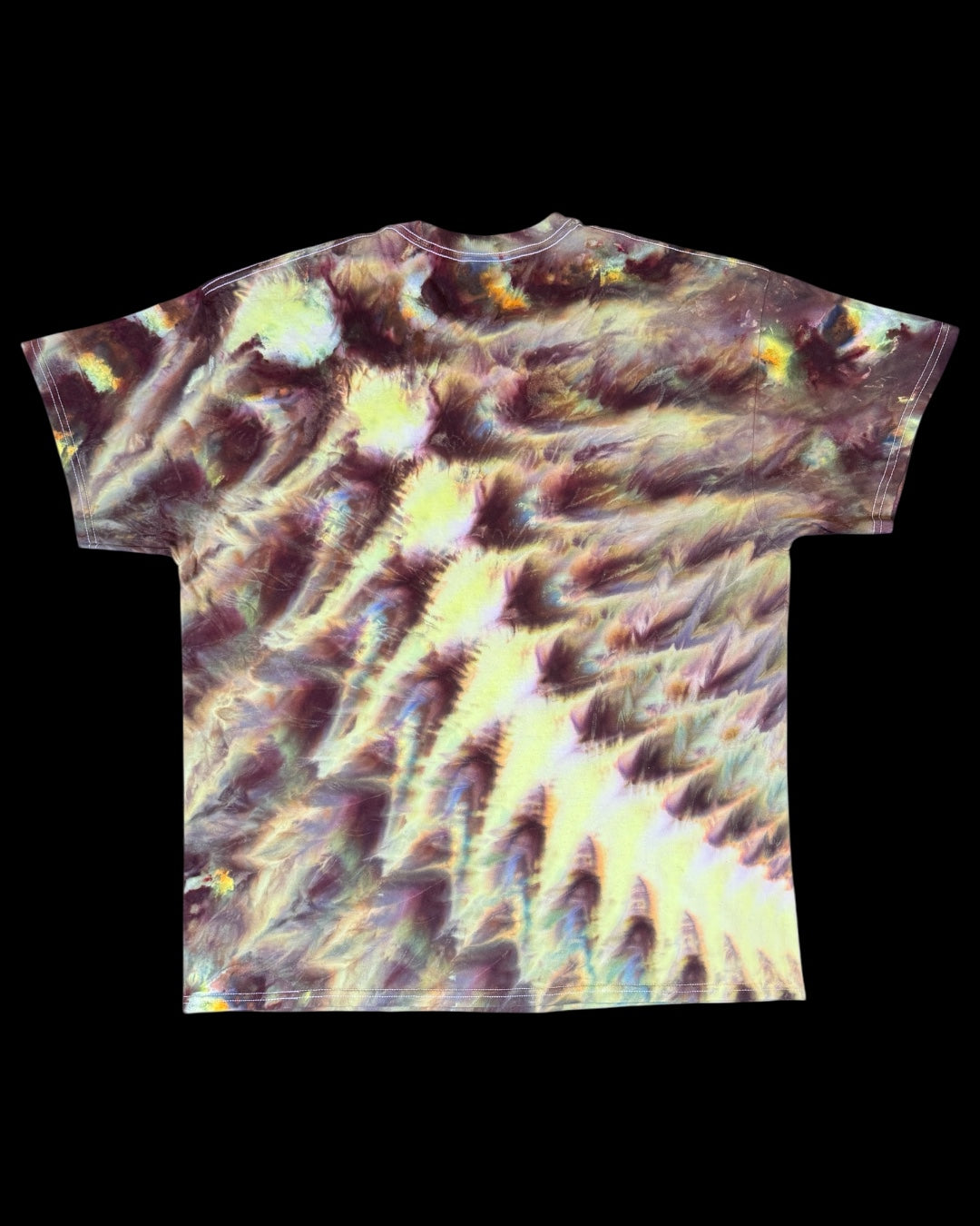 XL - glowing ice dyed cosmic roll tee