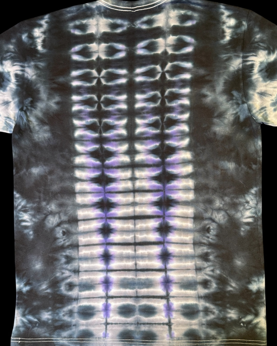 L - black violet mandala with phat spine tee