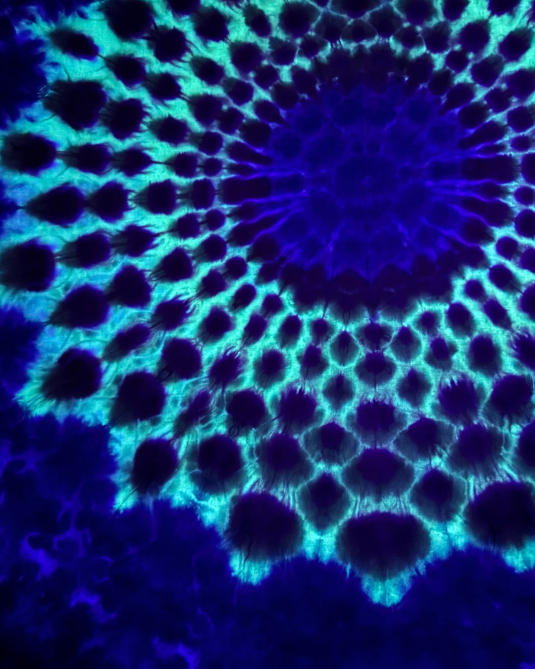UV reactive glowing mandala bandana