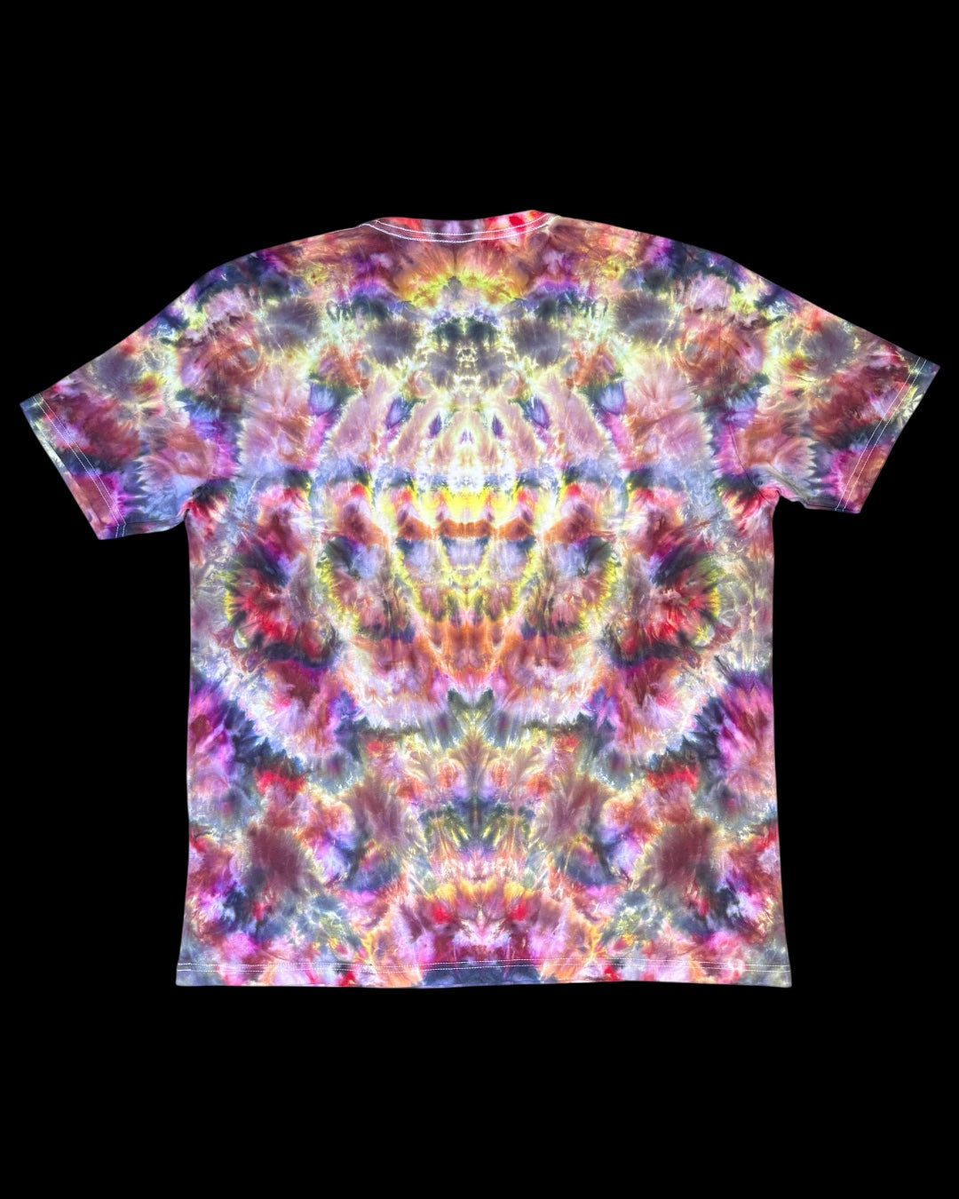 XXL - ice dyed mirrored multicolor cosmic roll tee