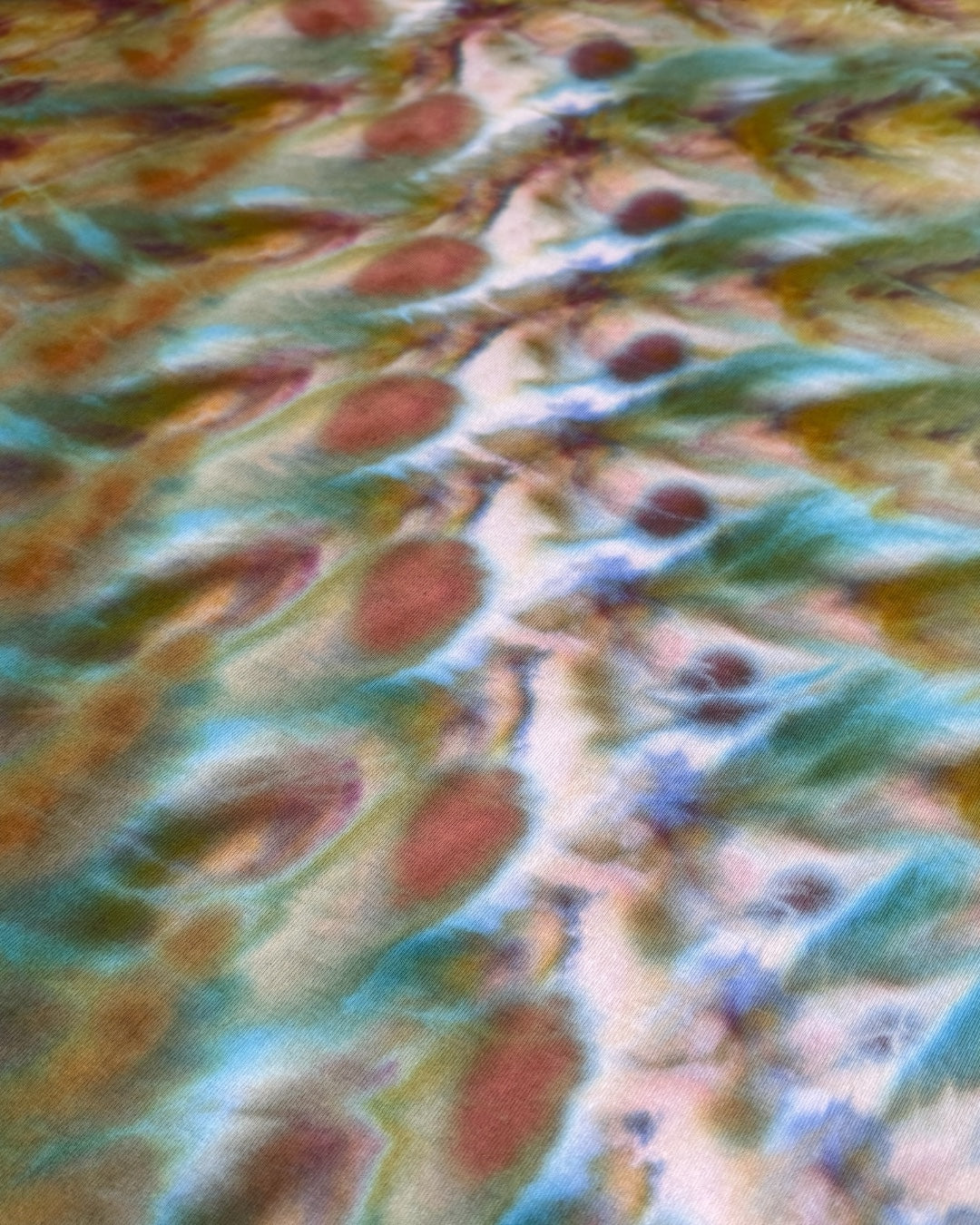 XXL - ice dyed herbaceous warrior princess cosmic roll tee