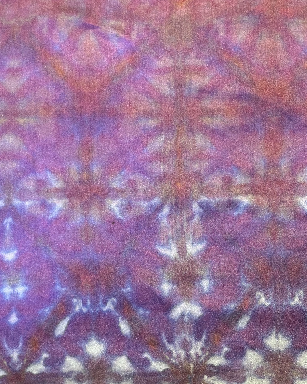 ice dyed shibori silk scarf