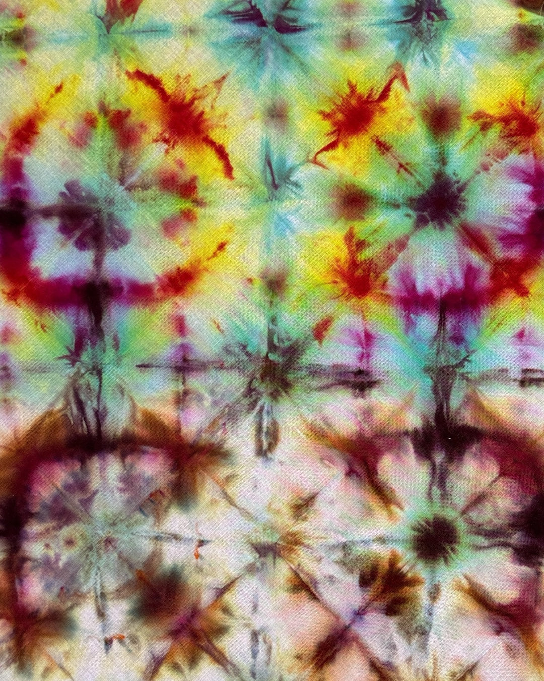 ice dyed fortune teller shibori bandana