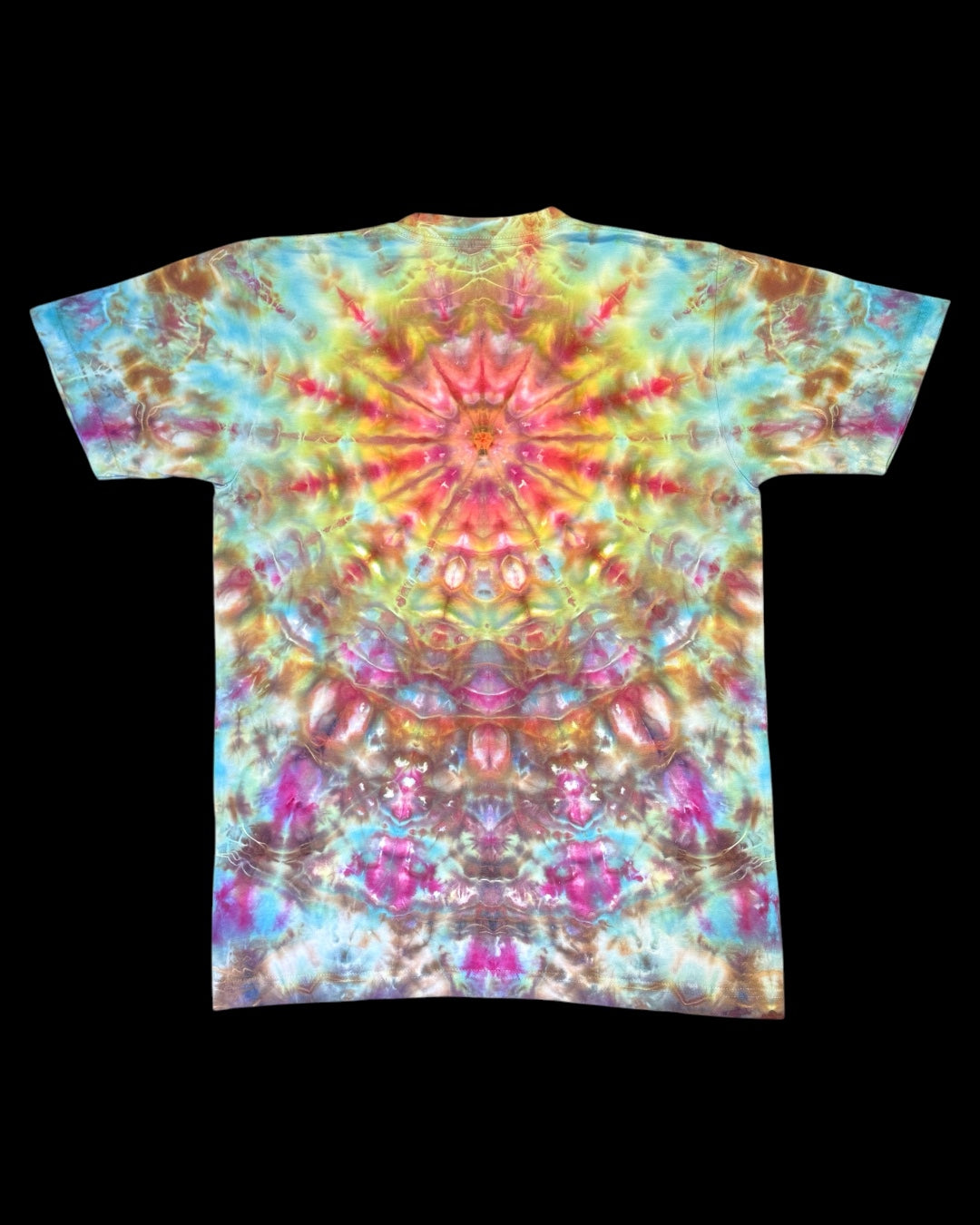 M - ice dyed bursting mandala tee