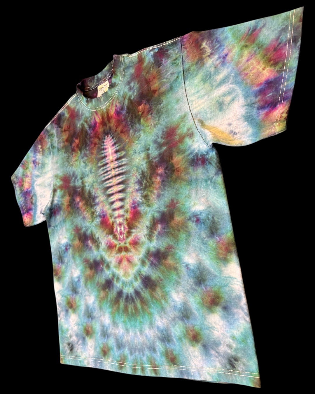 XL - ice dyed cosmic roll medallion tee