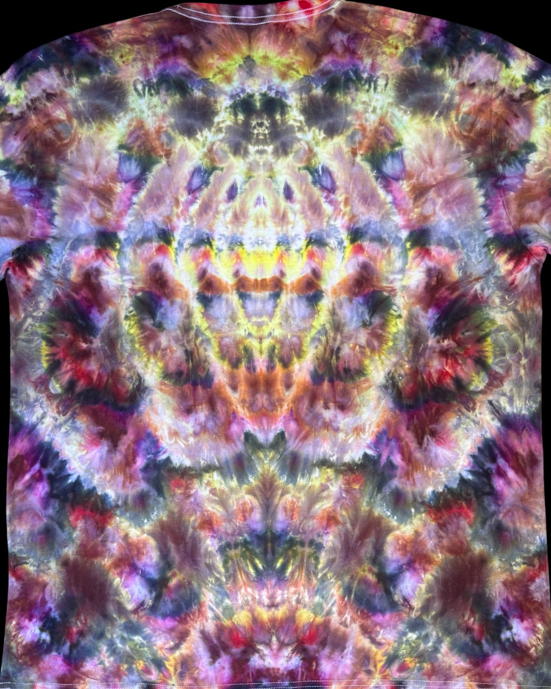 XXL - ice dyed mirrored multicolor cosmic roll tee