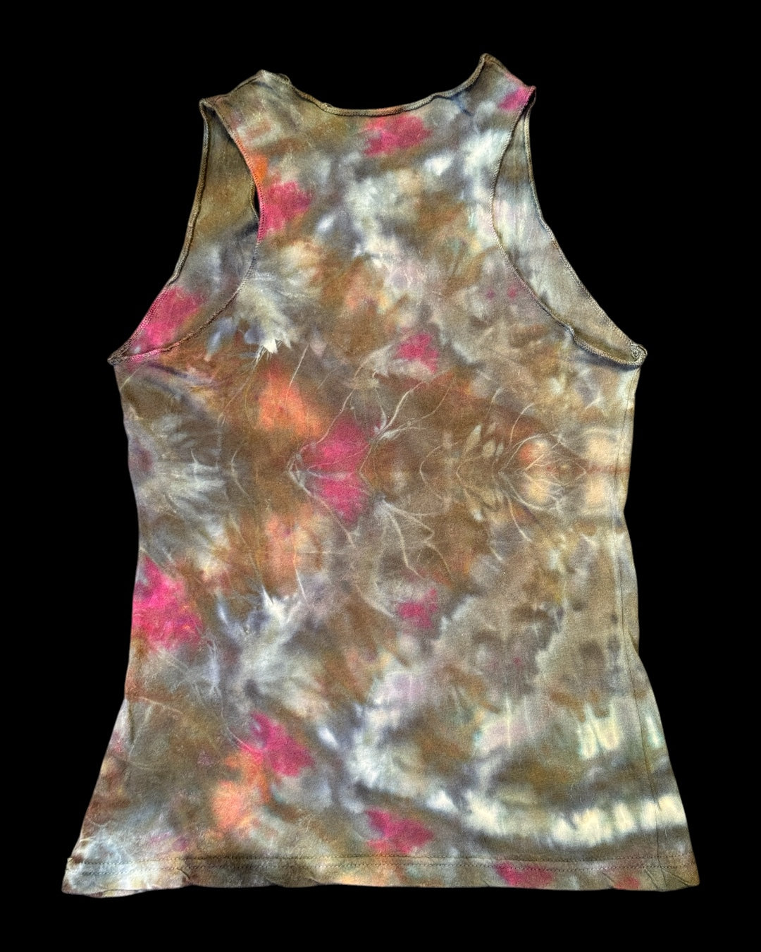 S - ladies’ fit ice dyed cosmic rolled dark side tank