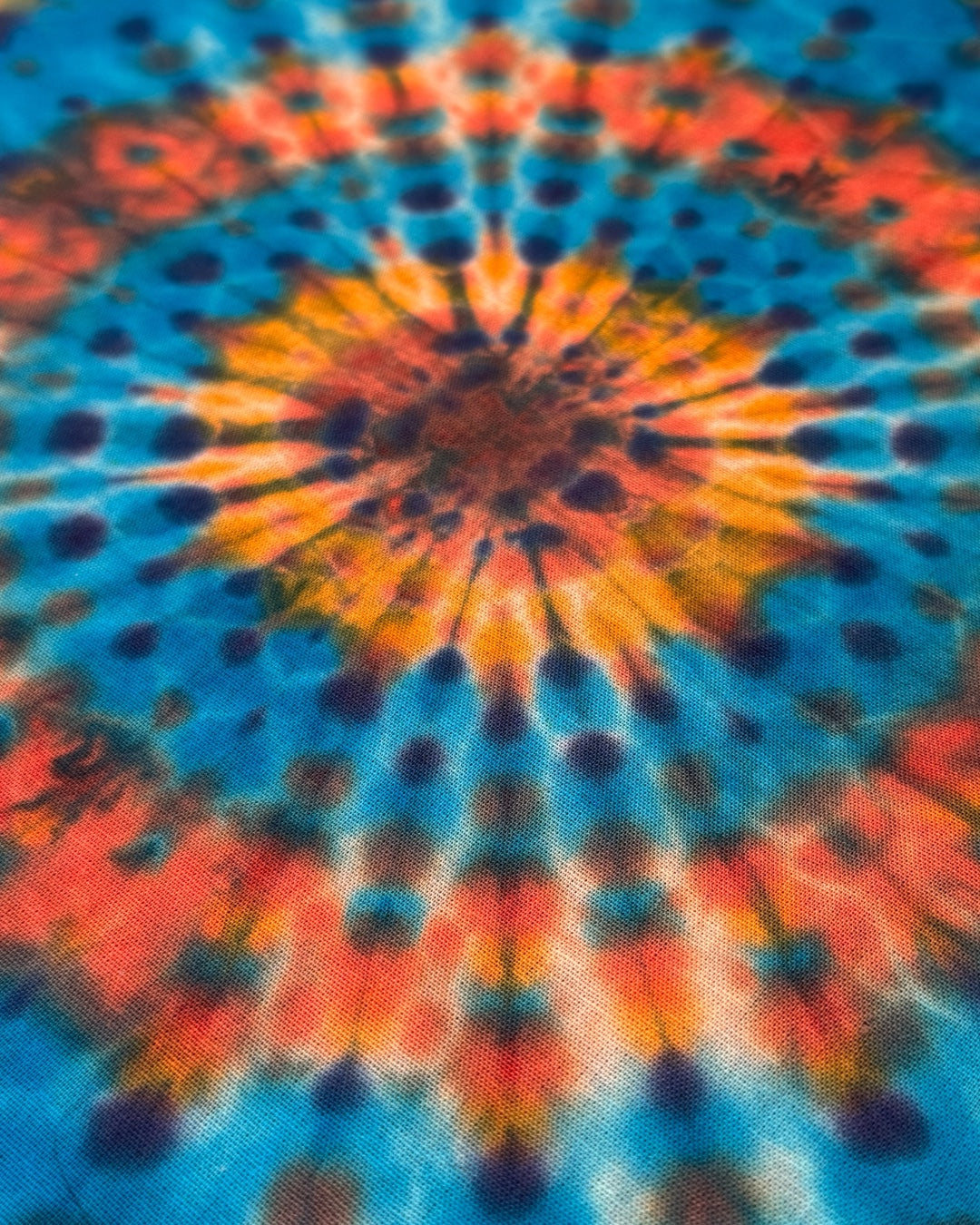 hand dyed mandala bandana
