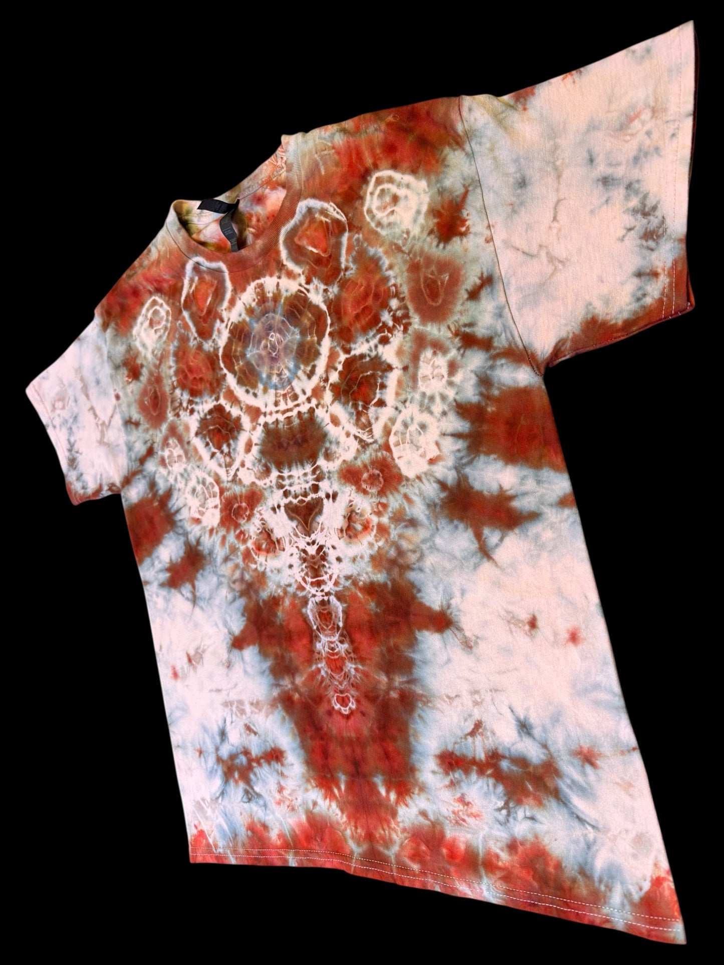 L - lavender reversed ice dyed blood moon kenney diamond combo tee