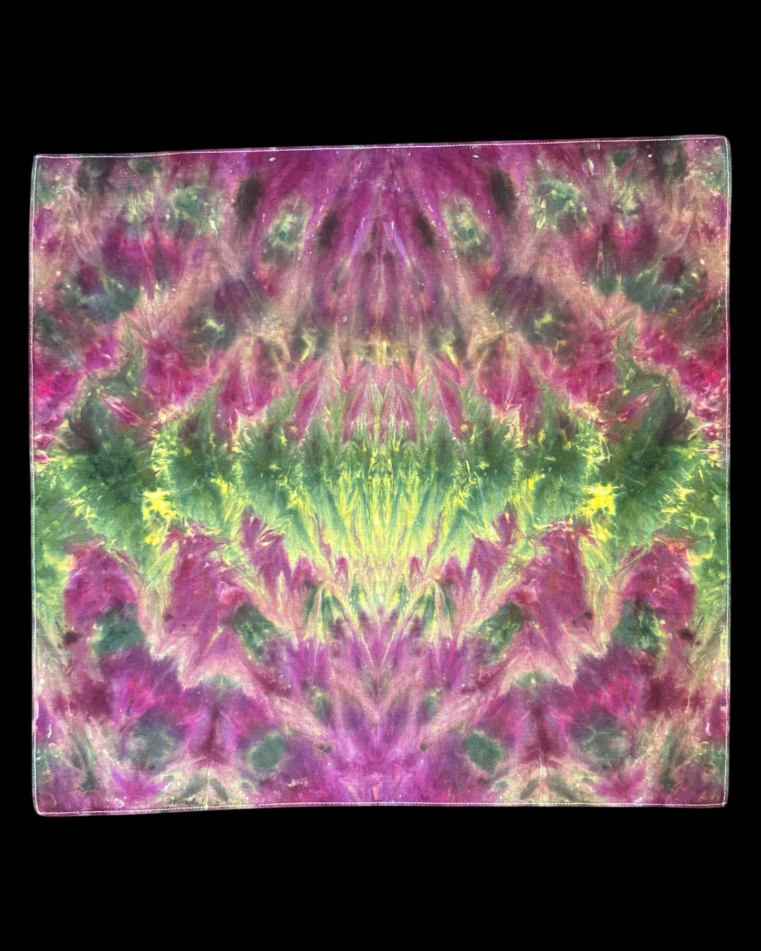 ice dyed avocado warrior princess mirrored cosmic roll bandana