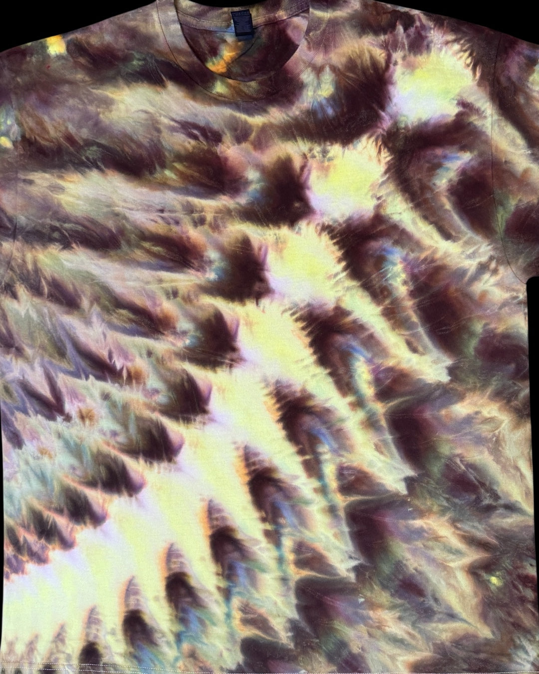 XL - glowing ice dyed cosmic roll tee