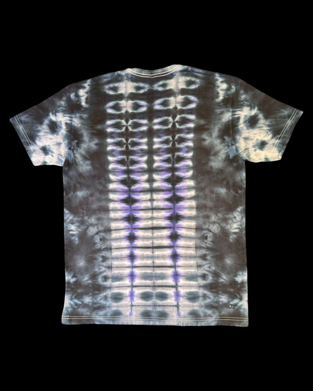 L - black violet mandala with phat spine tee