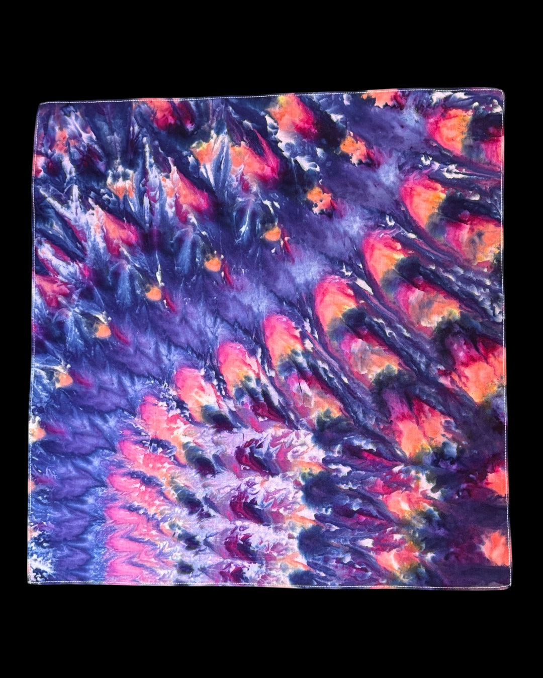 ice dyed sunset cosmic roll bandana