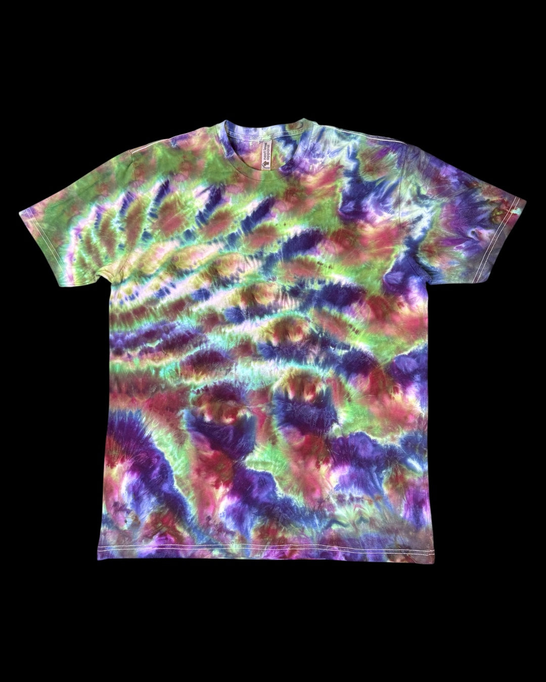 XL - ice dyed cosmic spiral tee