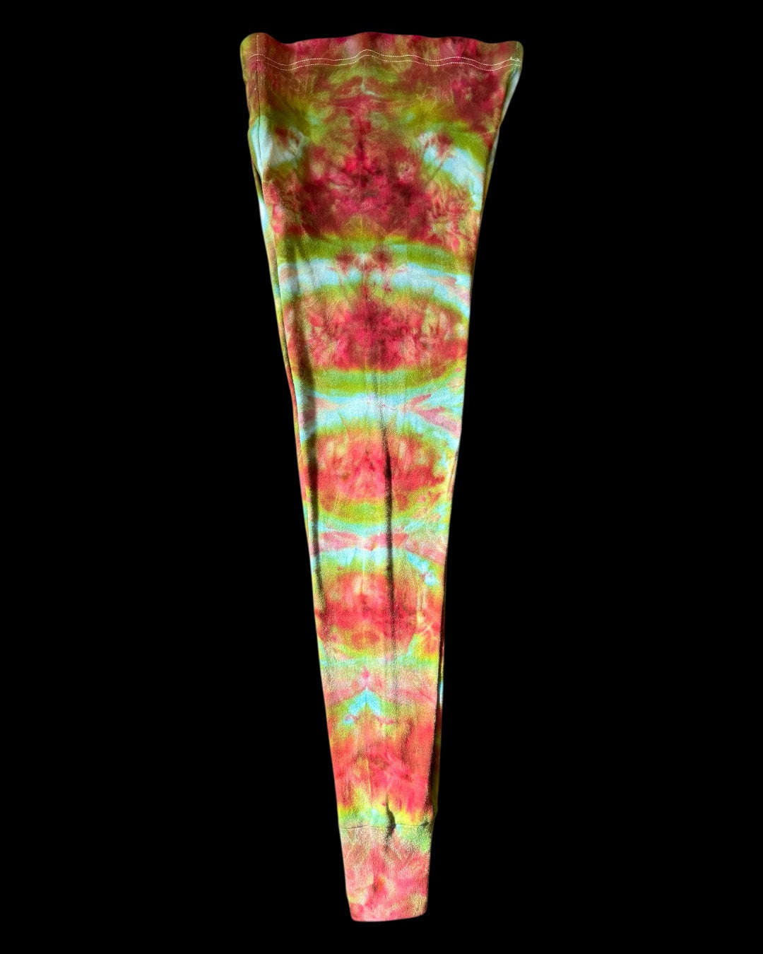 S - ice dyed stormy skies cosmic rolled leggings