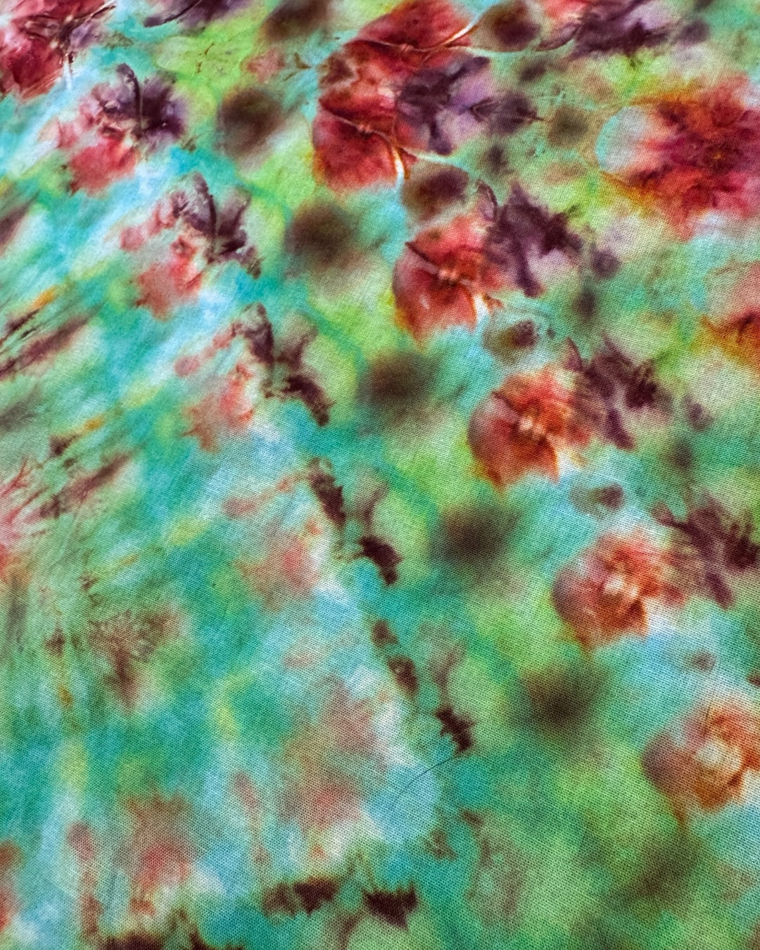 ice dyed cosmic shibori bandana