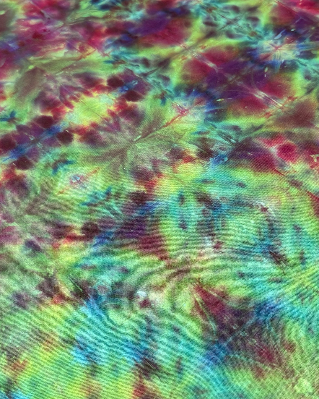 ice dyed tangerine alchemist glitch bandana