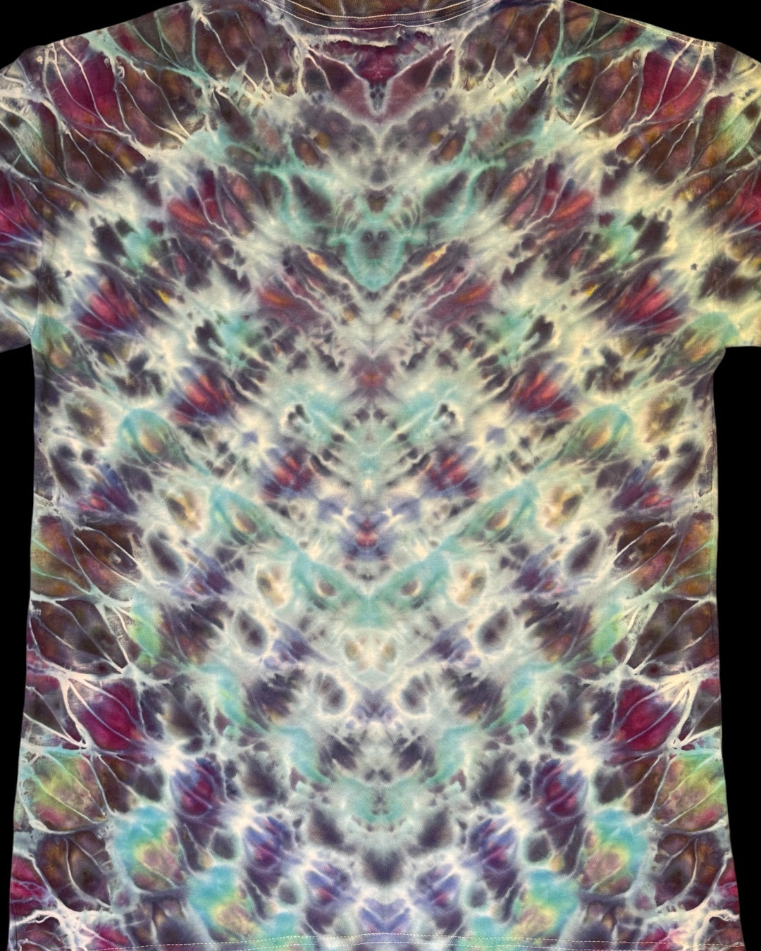 XL - youth sized ice dyed cosmic rolled chevron tee