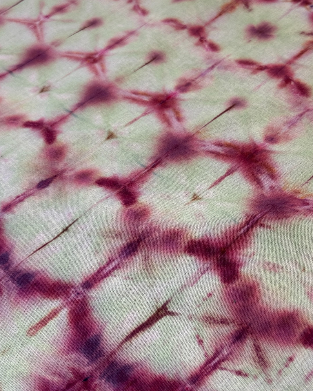 ice dyed shibori cherry lemonade bandana