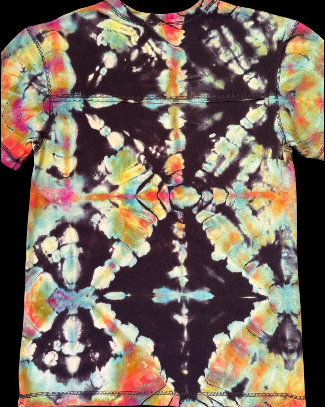 XL - reversed ice dyed shibori tee