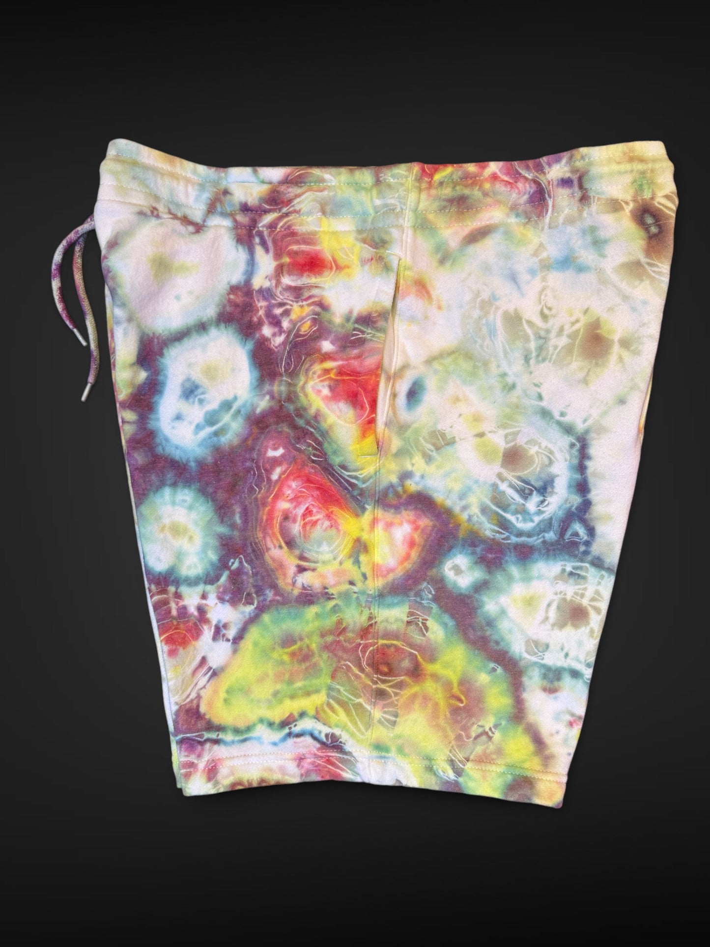 XXL - ice dyed mandala geode combo sweat shorts