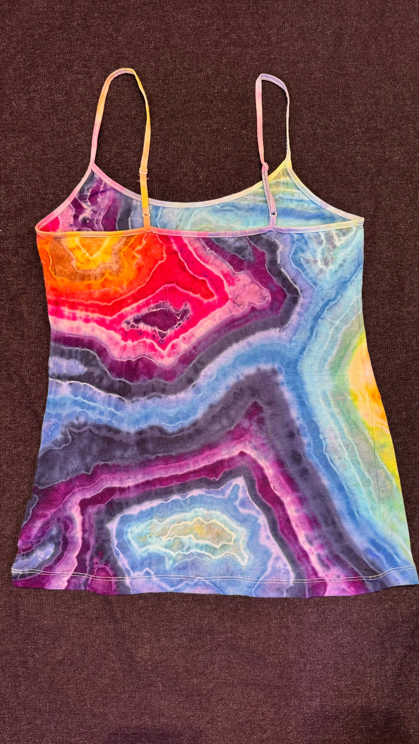 S - rainbow geode style cami