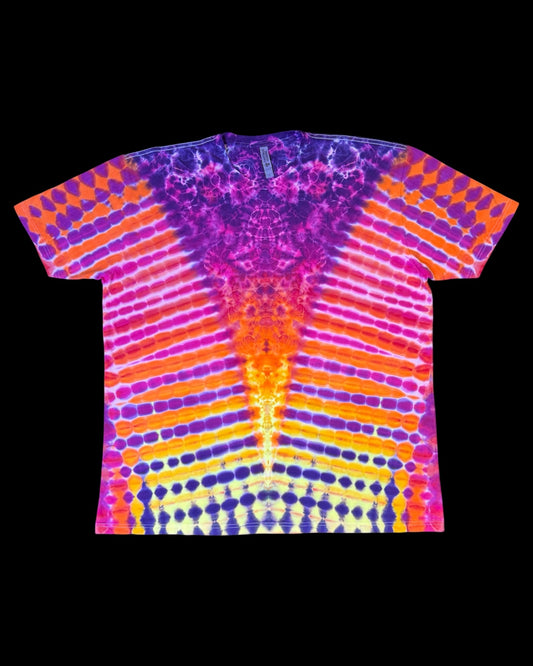 XXXL - liquid desert sunset kenney zipper tee