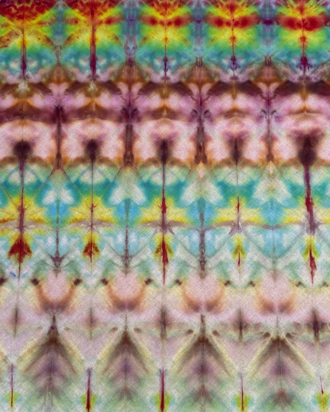 ice dyed pseudo rainbow 2 bandana