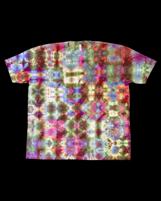 XXXXL - ice dyed glitchy glitch tee