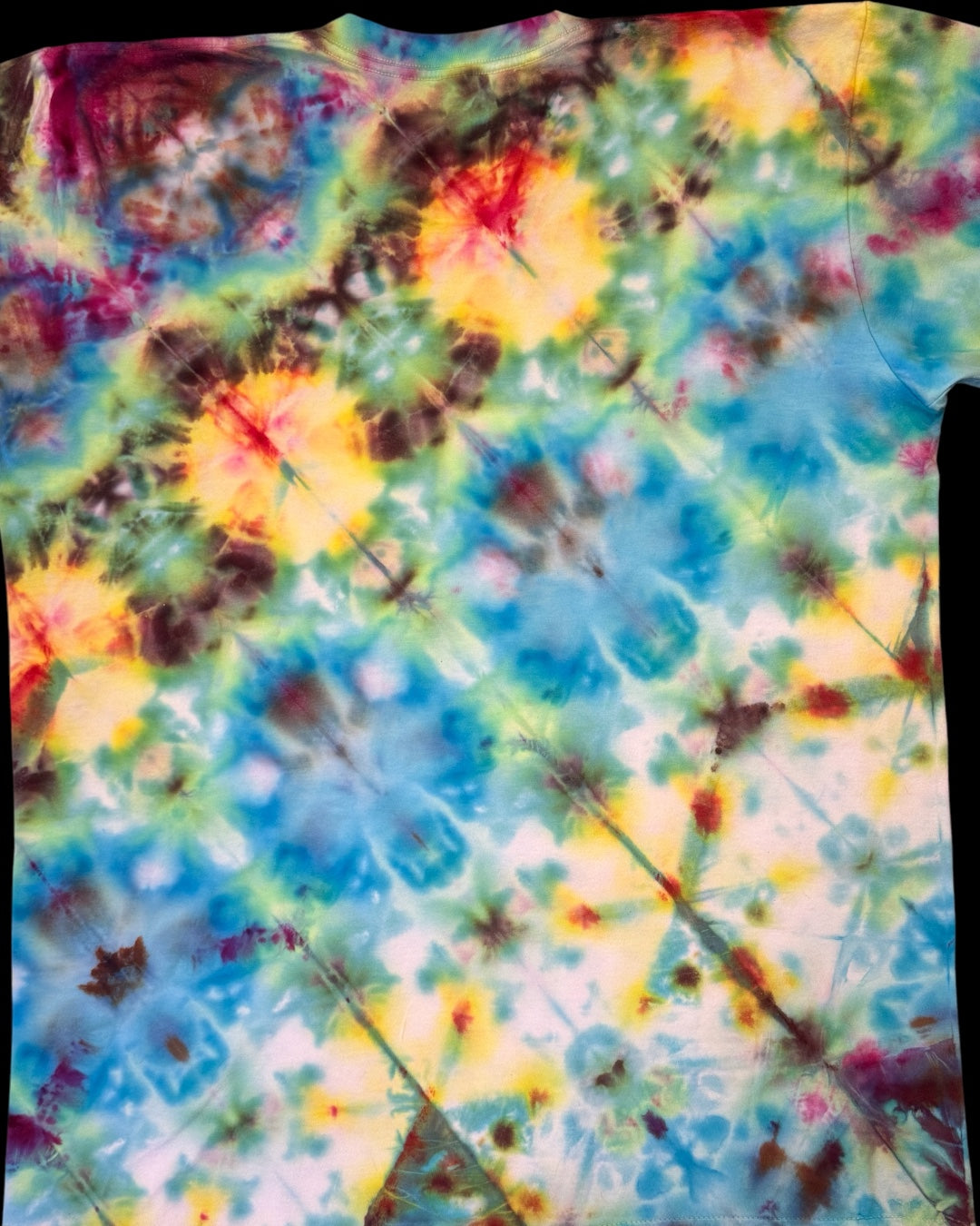 L - ice dyed modified glowing sekka shibori tee