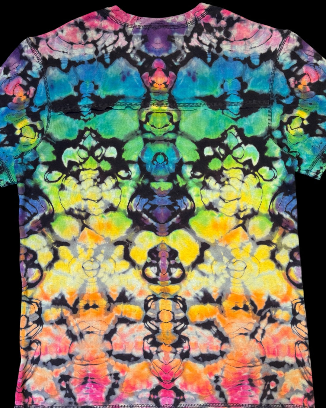XL - reverse dyed rainbow kenney style variation tee