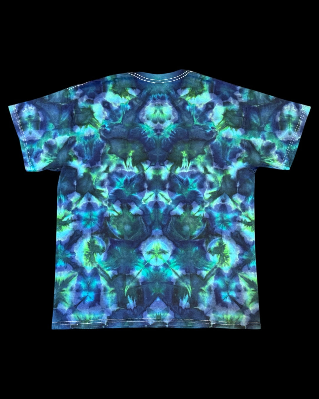 L - phthalo green experimental shibori tee
