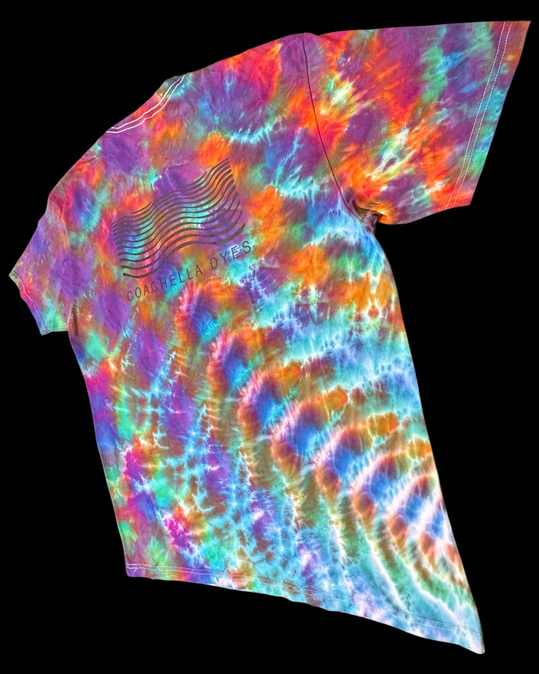 XXL - liquid rainbow cosmic roll logo tee