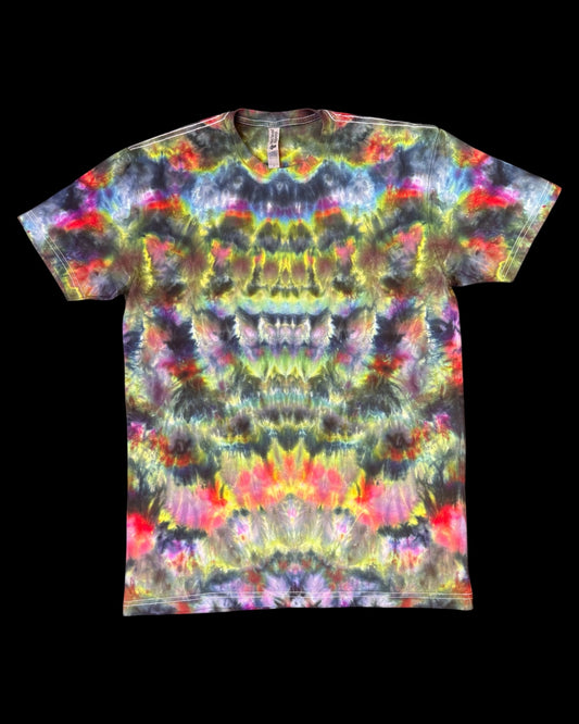 M - ice dyed multicolor cosmic rolled tee