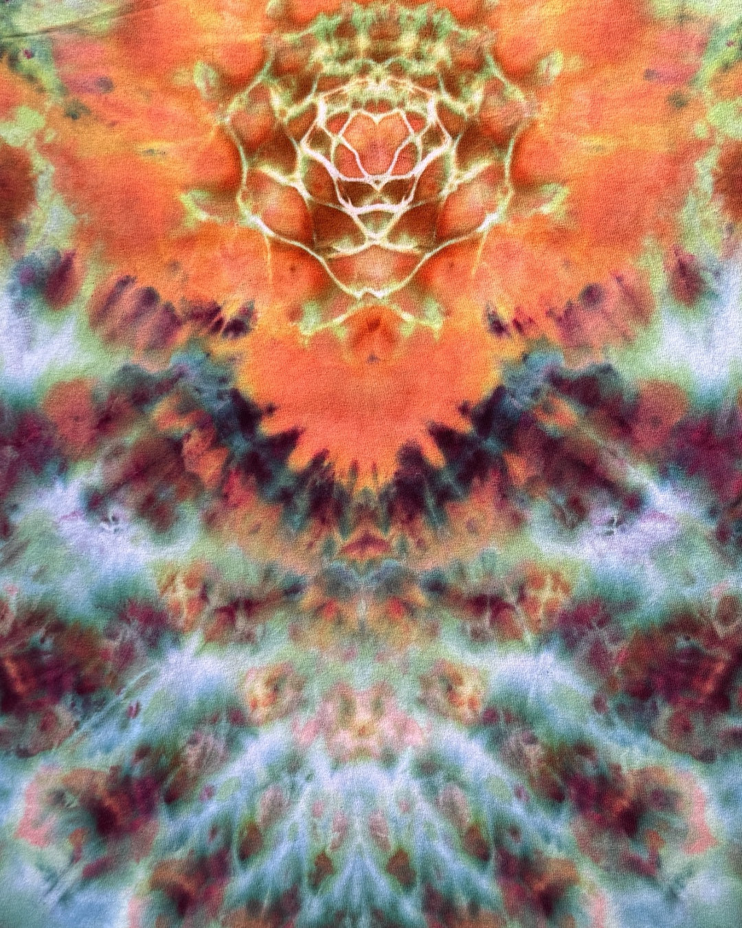 XXL - ice dyed highlights and northern lights cosmic combo long sleeve tee