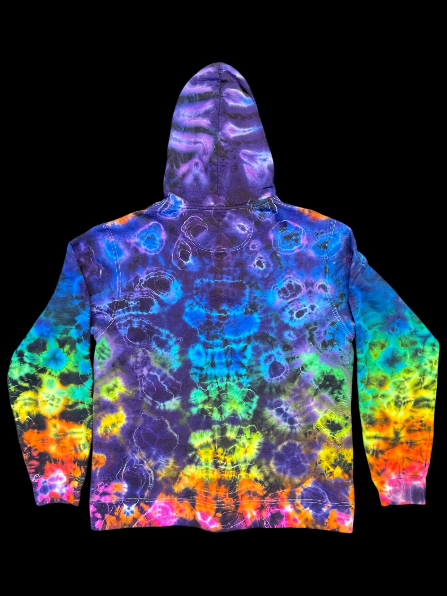 M - rainbow kenney style full zip hoodie