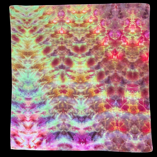 ice dyed cosmic glitch bandana