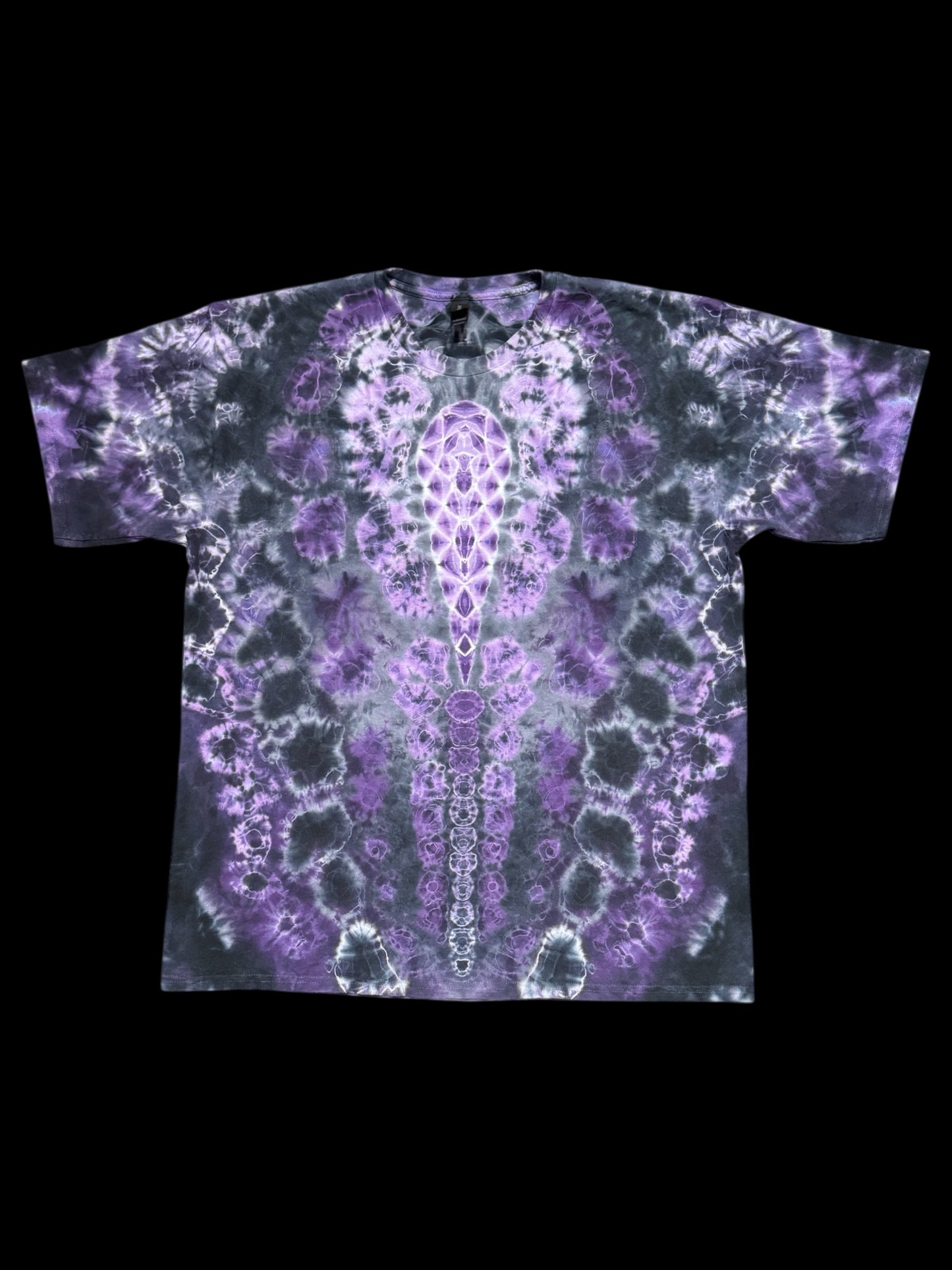 XXL - purple and gray kenney cosmic roll mandala combo tee