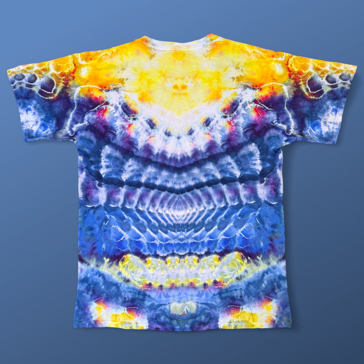 XL - ice dyed cosmic sun-dala tee