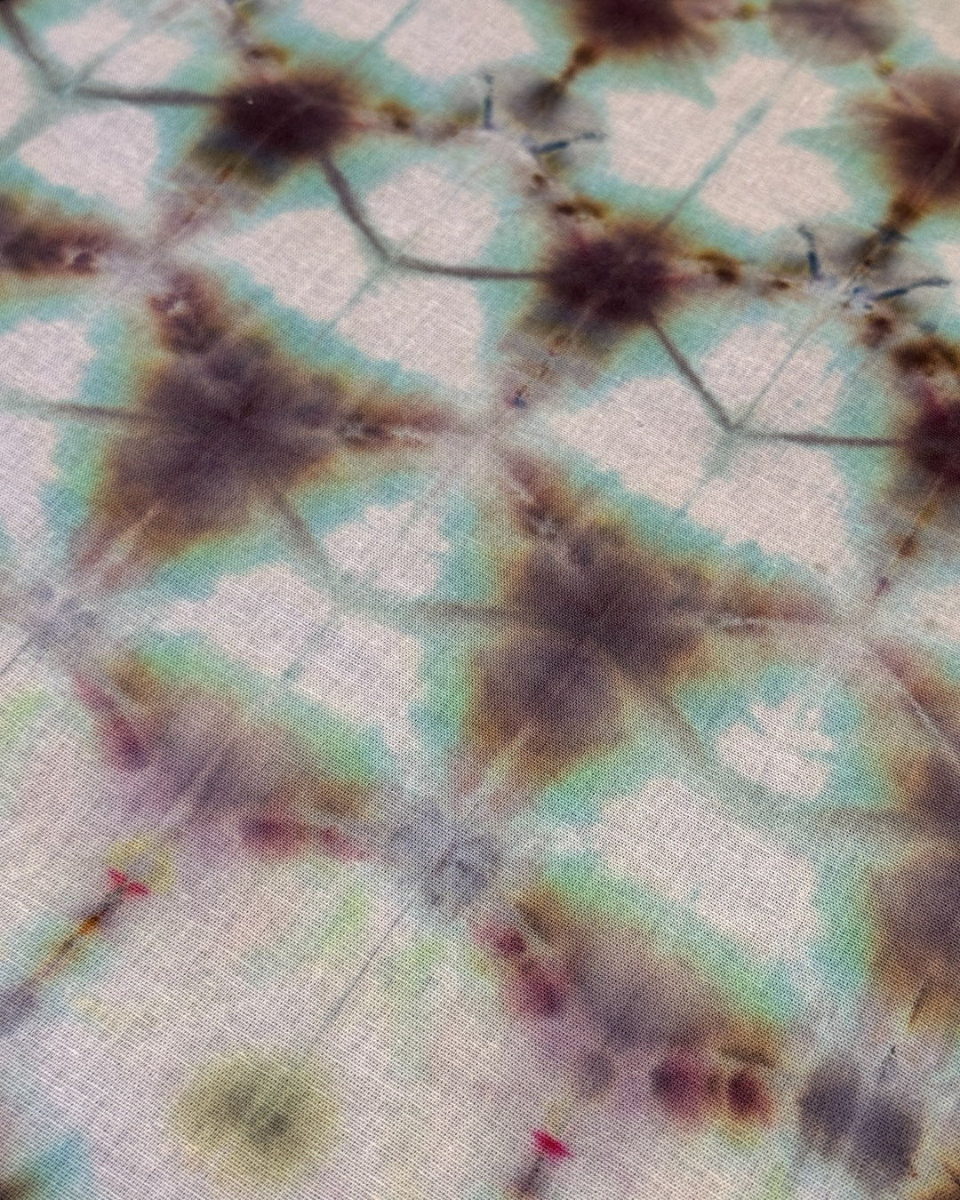 ice dyed shibori custom color iridescent bandana