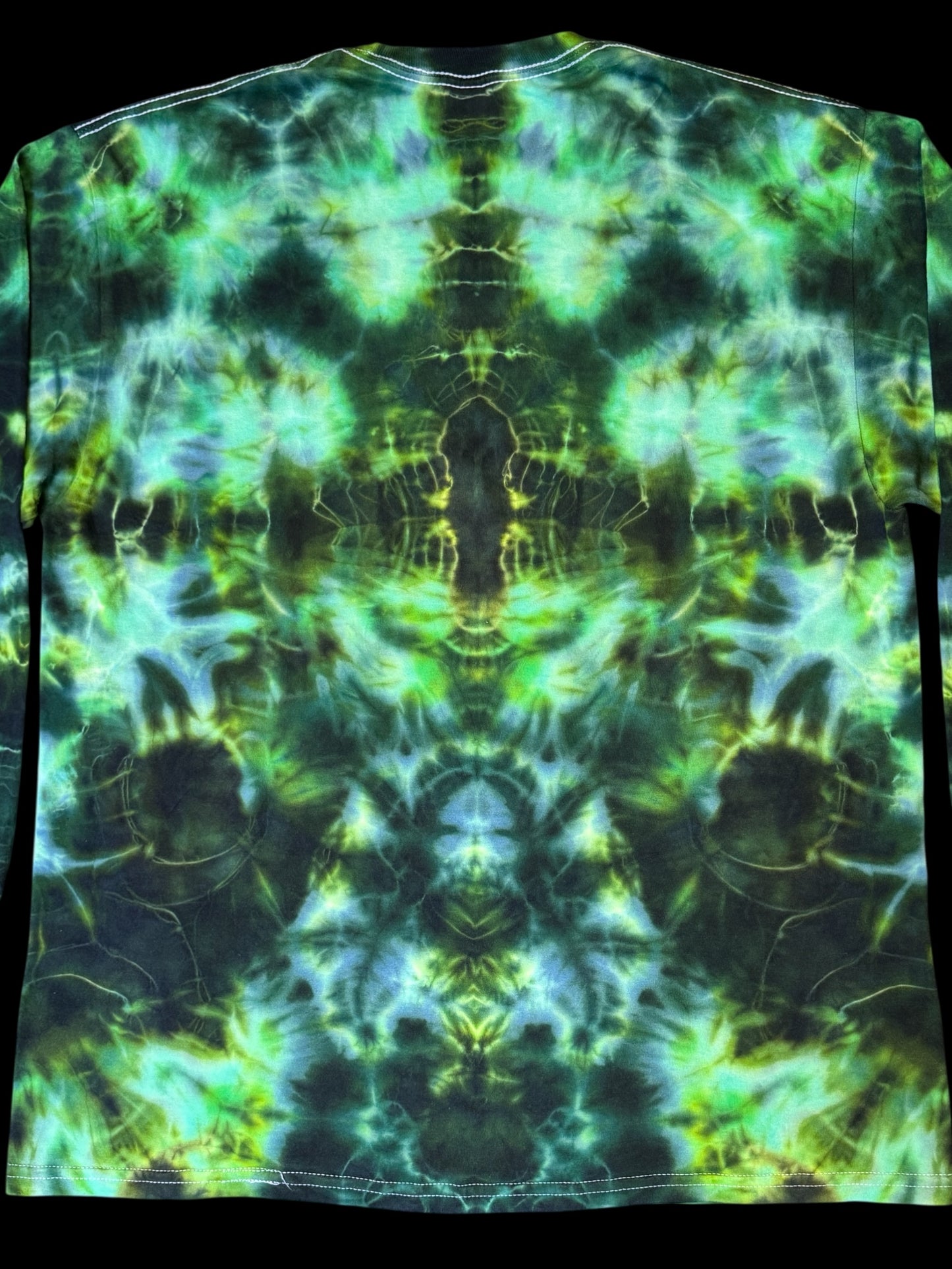 XL - green mandala machine long sleeve tee