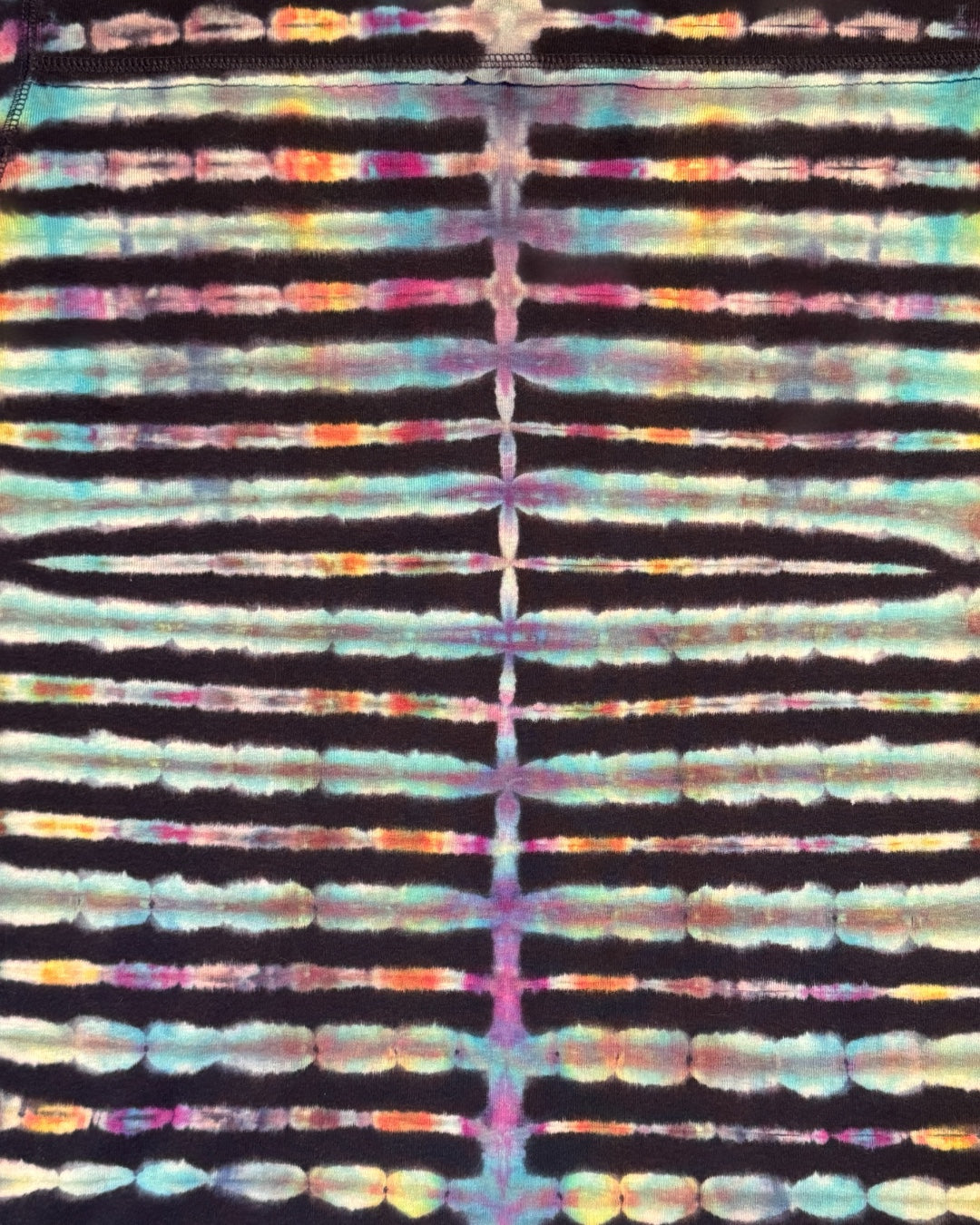 XL - reversed ice dyed pleated tee