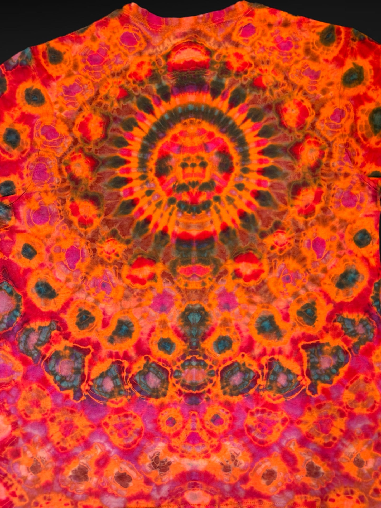 L - orange reverse dyed kenney tee