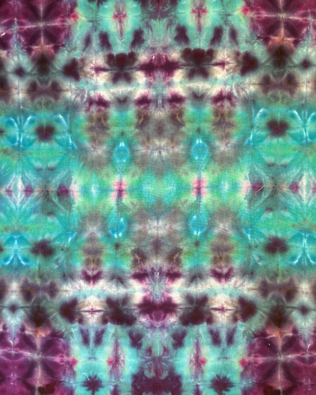 ice dyed avalon quad fold glitch bandana