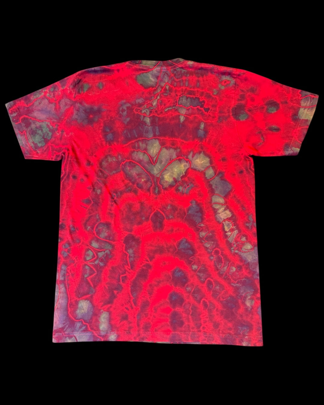 M - red reverse dyed cosmic geode tee