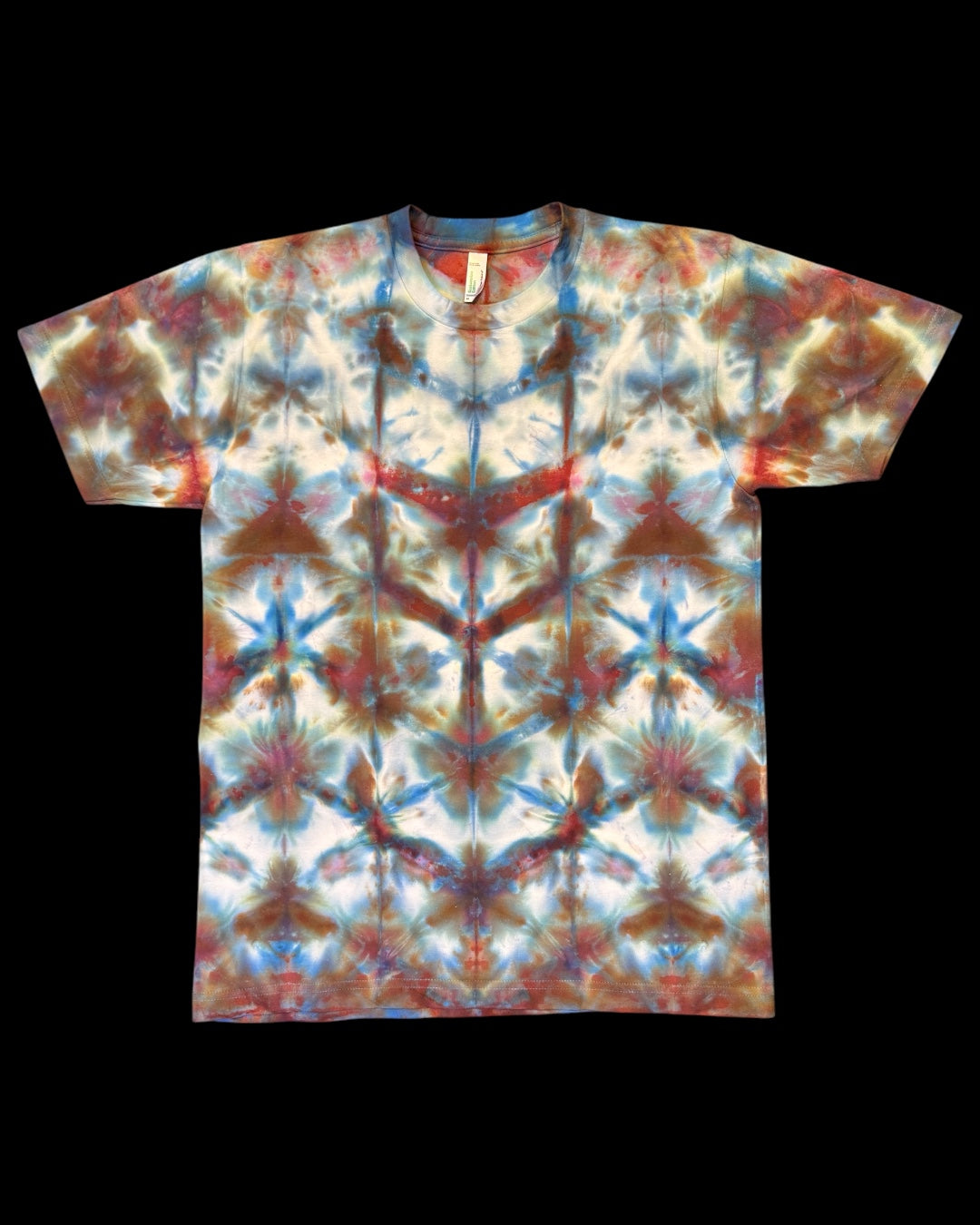 M - ice dyed black opal sekka shibori tee