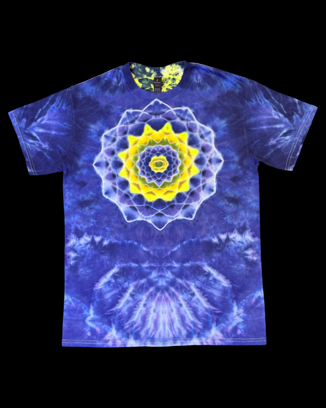 M - UV reactive deep space mandala with kenney totem spine tee