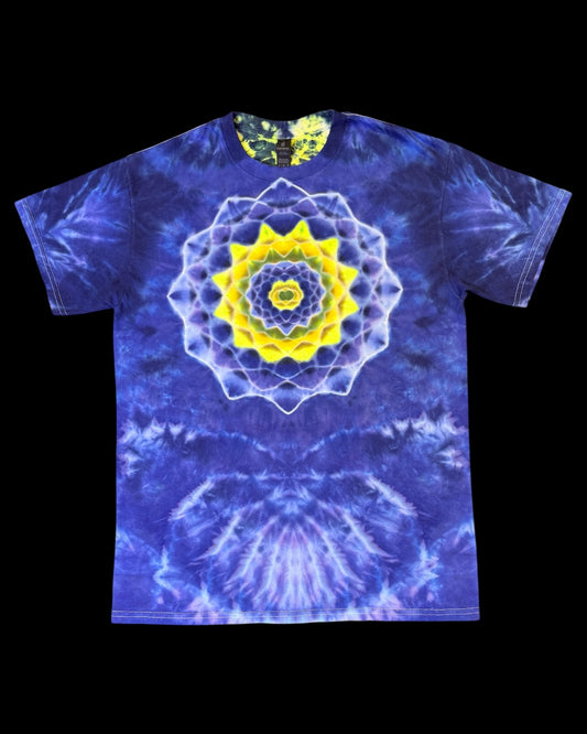 M - UV reactive deep space mandala with kenney totem spine tee